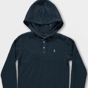 VOLCOM - BIG BOYS RUSSEL HOODED THERMAL - FADED NAVY